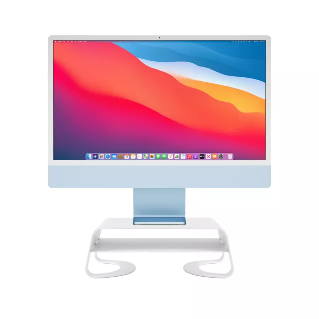 Twelve South Curve Riser Desktop Monitor Bildschirm Stand PC iMac Ablage Weiß