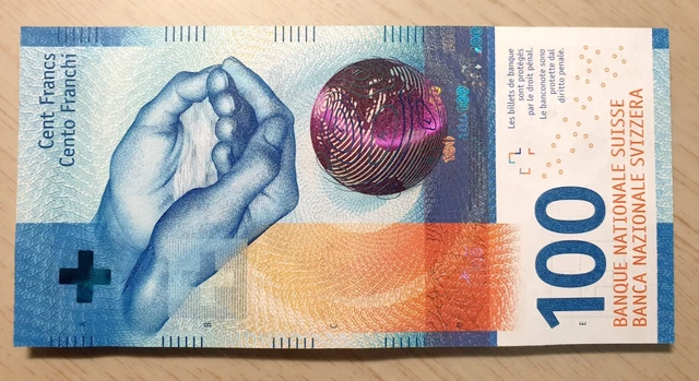SWITZERLAND 2017 2018 100 Francs P 78 b UNC