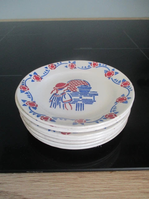 GRANDE DINETTE ANCIENNE D'ENFANT DE NIMY SOUPIERE PLAT