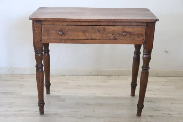 Scrittoio antico in legno di pioppo, XIX secolo