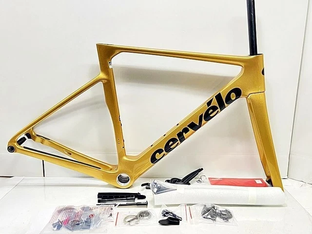 CERVELO SOLOIST 2023 Carbon Road Bike Frameset Gold Dust Size 56