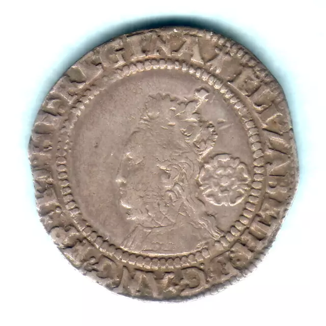 Great Britain. 1572 Elizabeth 1 - Sixpence. MM-Ermine..  VF - Near Full Flan