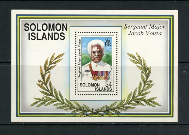 U246  Solomon Islands  1992  Sergeant Major Vouza    sheet   MNH