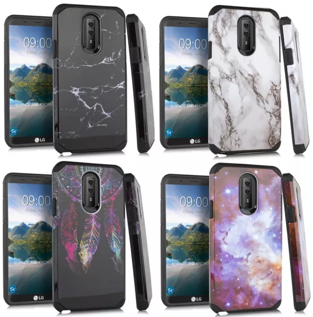 For LG Stylo 4 / LG Stylo 4 Plus - Hard Rubber Hybrid Armor Phone Case Cover