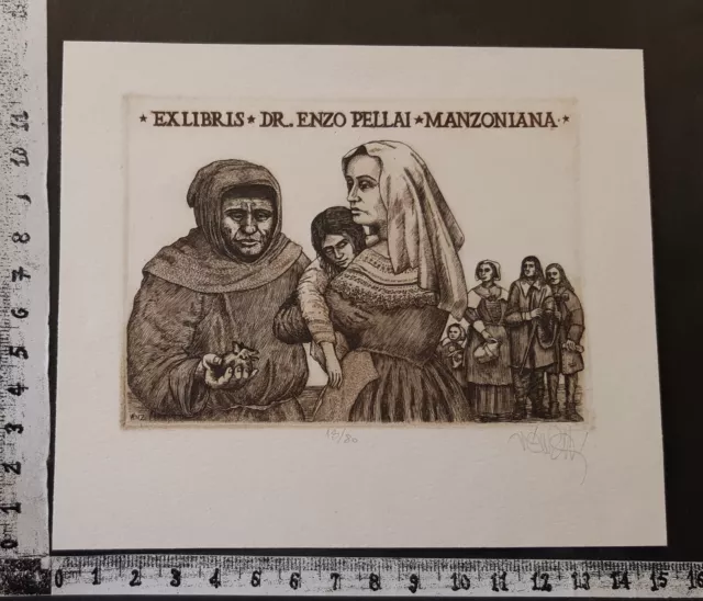 Wunderkammer C Exlibris 628 " Manzoni " - * Zoltan Ven * - C Signed