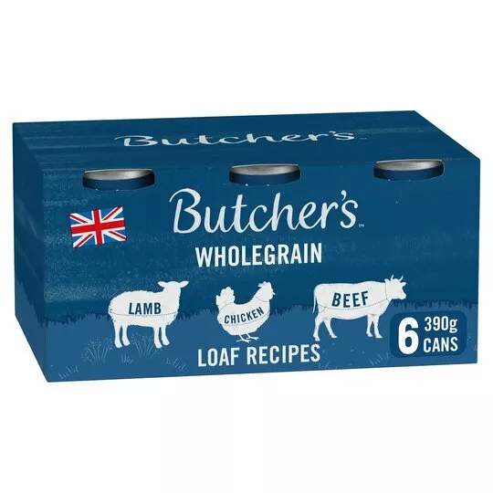 Butcher's Loaf Recipes Dog Food Tins 6 x 390 - (Pack of 4)