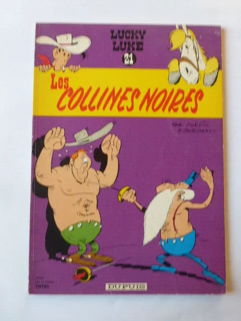 LUCKY LUKE-Les COLLINES NOIRES- par MORRIS et GOSCINNY -  Pub. offerte par TOTAL