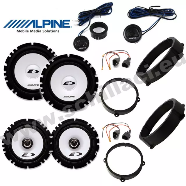 Kit 6 casse per Alfa Romeo 147 Alpine con adattatori e supporti