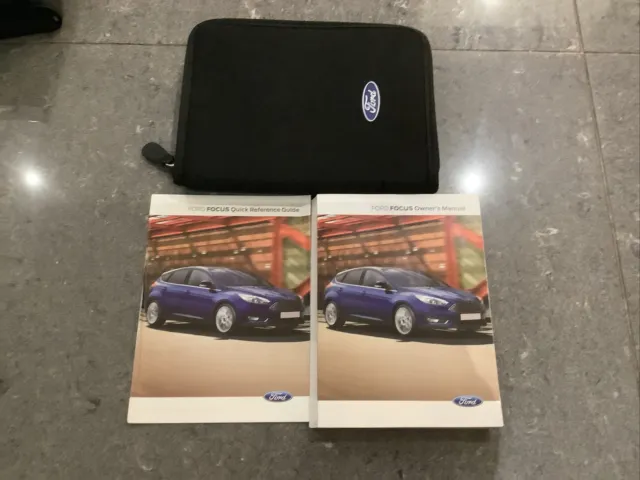 Genuine Ford Focus 2014-2019 Handbook Owners Manual Wallet Navi Audio Pack