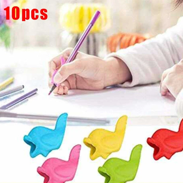 Langlebig Ersatz Heim Bleistift Griffe Weich Gummi Aufschrift 10pcs Ergonomisch
