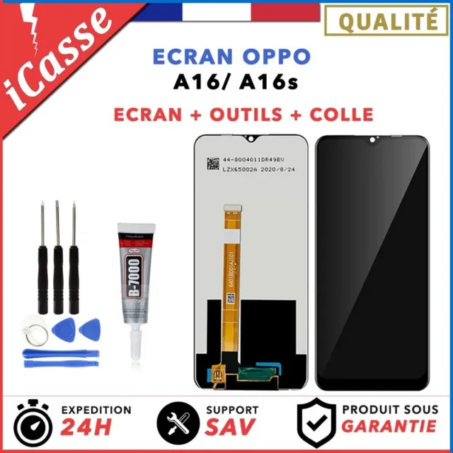 ECRAN LCD pour OPPO A16 / A16S + VITRE TACTILE + OUTILS + COLLE