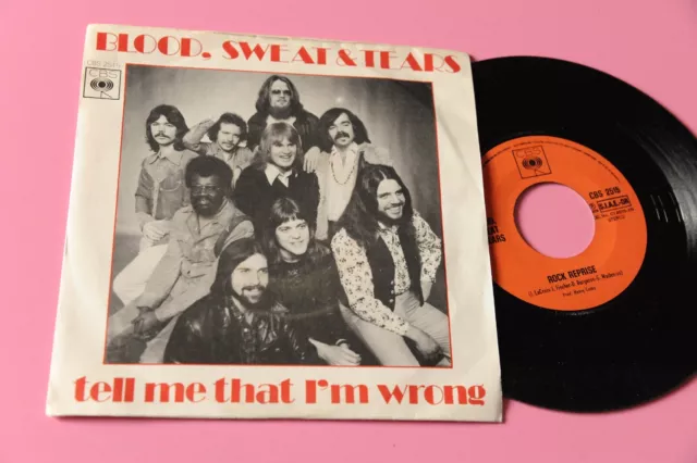Blood Sweat Tears 7" Tell Me Italy Orig 1974 Nm !!!!!!!!!!!!
