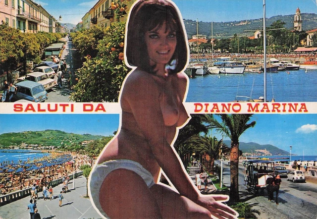 Postcard 10x15cm WOMEN naked breast SEXY naked WOMAN DIANO ITALY