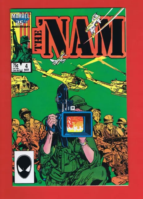 THE 'NAM #4  MICHAEL GOLDEN (MARVEL / VEITNAM WAR 1987) NM / NM+ or Better