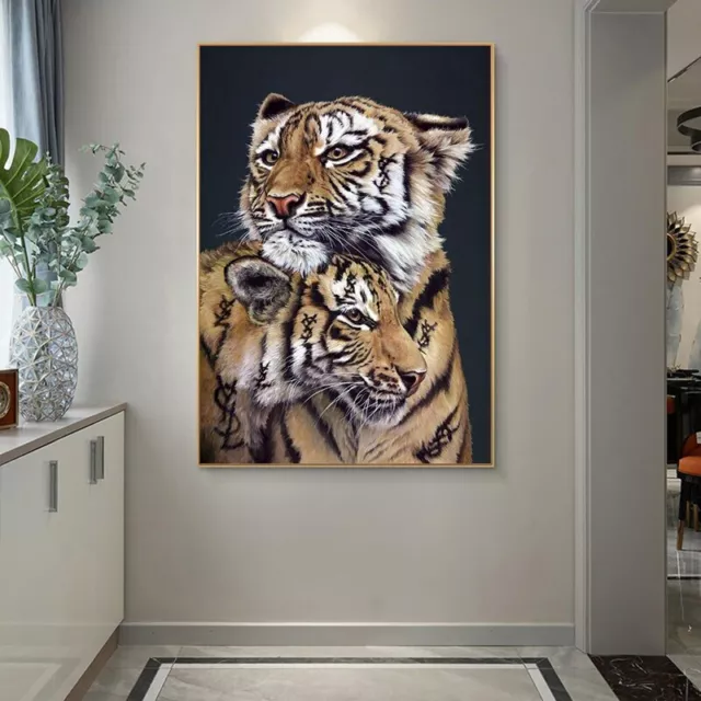 Nordic Wild Animal Tiger Art Posters Prints Art Canvas Painting Wall Art Picture