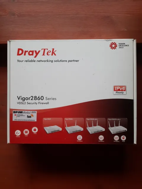 DrayTek Vigor 2860Vn-plus Annex B router VDSL2, firewall, VPN, VoIP IMBALLO ORIGINALE