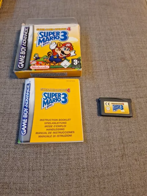 Super Mario Bros 3 Gameboy Advance GBA with Manual BOXED