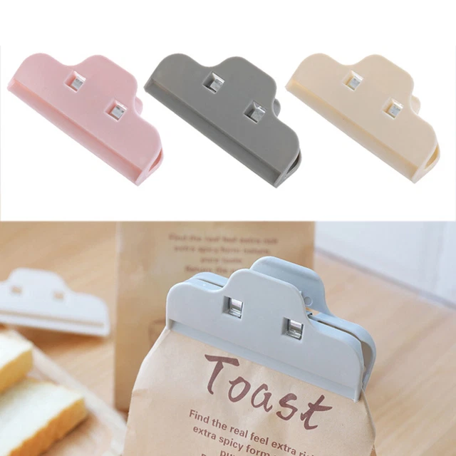 3 pz sacchetto di plastica latte in polvere clip sigillante cucina riutilizzabile