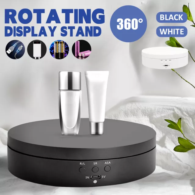 Electric Motorized Turntable 360°Rotating Display Stand jewelry Shop Show Holder