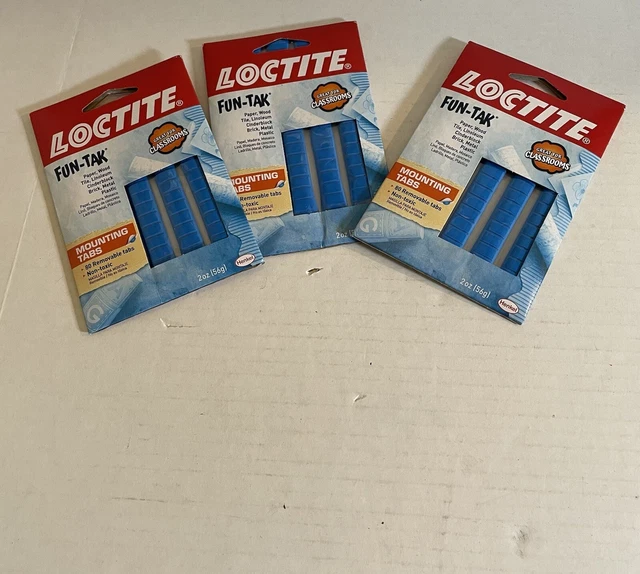 LOCTITE FUNTAK MOUNTING Putty Tabs, 2Ounce New 80 Removable & Non