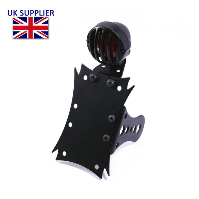 Universal Motorcycle Side Mount LED Tail Light With License Plate Number Bracket Holder For Touring Bobber Harley Sportster - 201355758