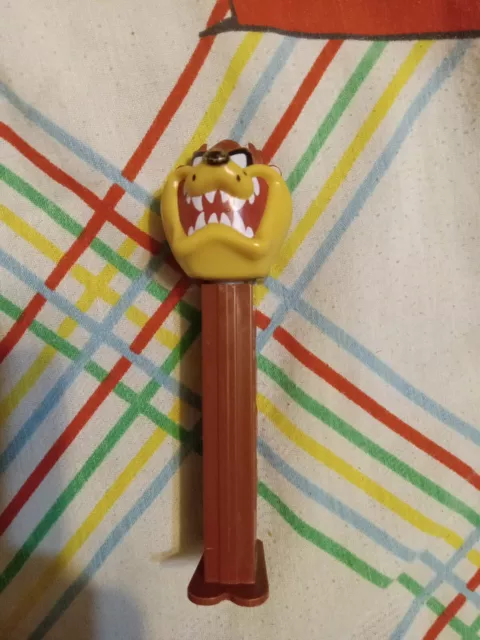 PEZ Candy Dispenser Looney Tunes Taz Manian Devil Brown Base Loose