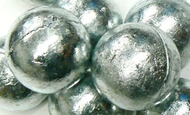 Zinc Anodes 99.9% Pure Zinc 2 Pcs Round Balls Metals & Alloys Metal 1 Pound Each