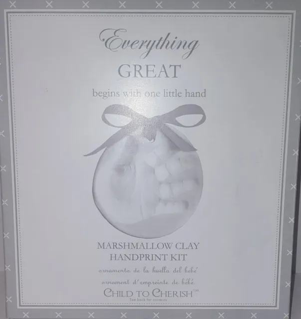 Child to Cherish Keepsake "Everything Great" Marshmallow Clay Handprint Kit