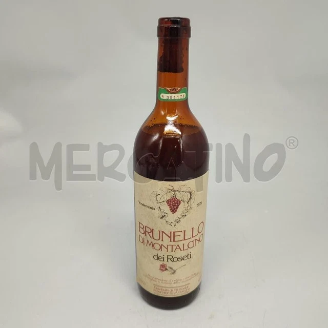 Vin 1975 PALAZZO ALTESI Brunello De Montalcino Des Jardins de Roses Exposition