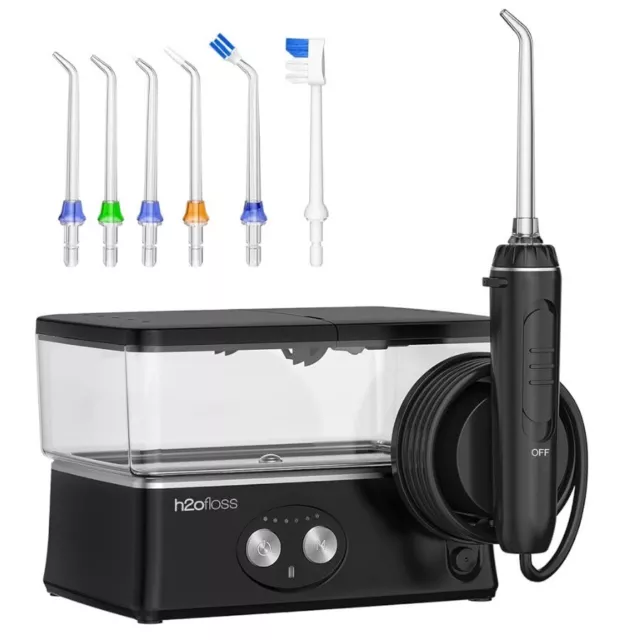 H2Ofloss® Dental Water Flosser for Teeth Cleaning with 12 Multifunctional Tips