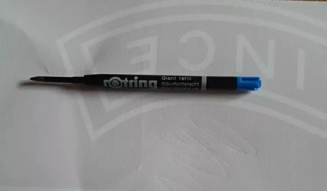 rotring Tikky Druck Kugelschreiber schwarz Mine blau gummiert Stift Stärke  M neu