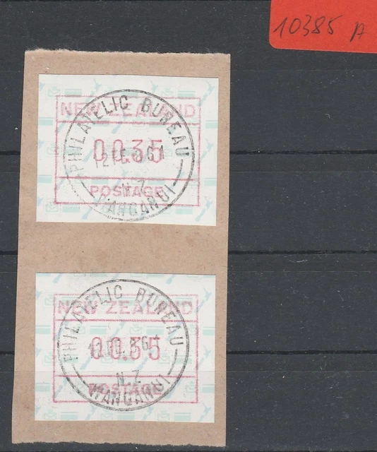 Neuseeland Automatenmarken  gestempelt     2x MiNr. 2