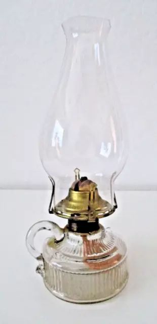 Antique Oil Kerosene Glass/Brass Lamp  SCOVILL Co.  "No. 1 Queen Anne" AZ58