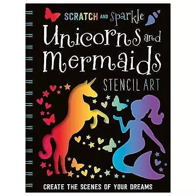 Scratch and Sparkle Unicorns and Mermaids Stencil