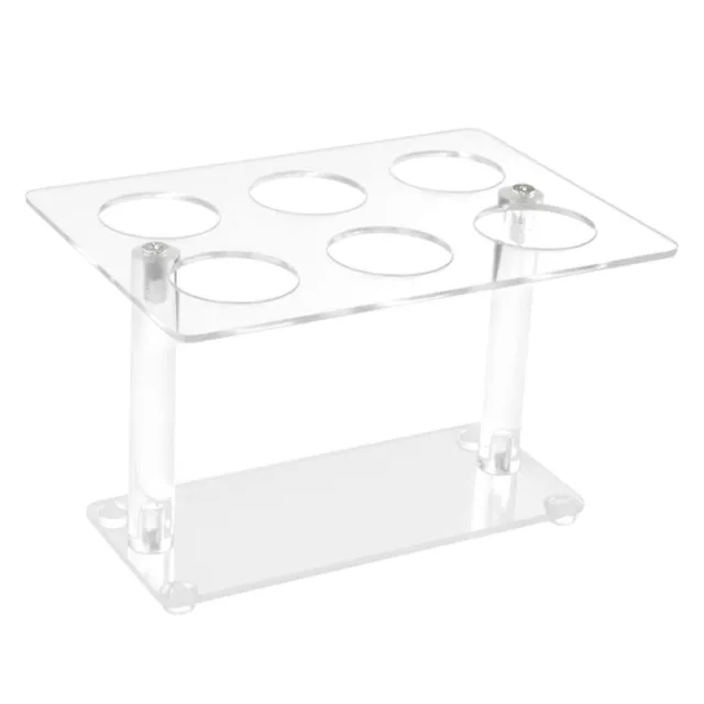 Acrylic Ice Cream Cone Holder, 6 Holes Cone Cake Stand Counter Top Display