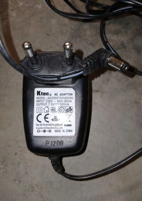 TRANSFO ALIMENTATION SECTEUR INPUT AC 230V 50hZ 45mA OUTPUT DC 3V 200mA