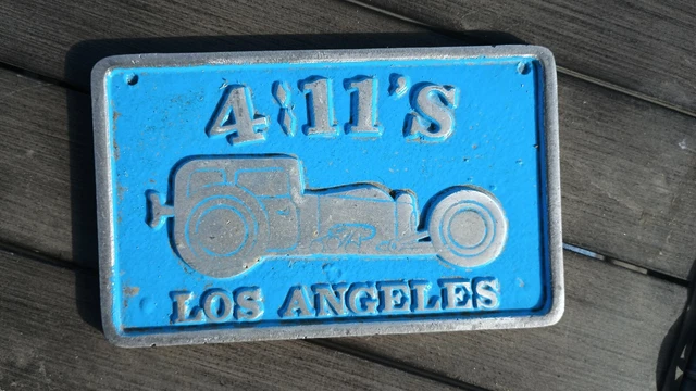 CAR CLUB PLAQUE  Edelbrock Holley Cragar Hot Rod Rat Fink LS1 AC Delco Corvette
