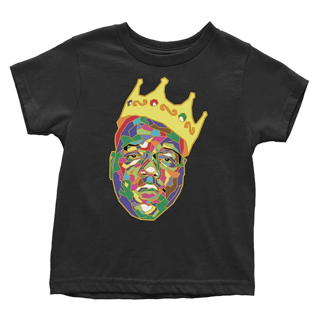 Biggie Smalls Toddler T Shirt Crown Logo new Official Black 12 months to 5 yrs