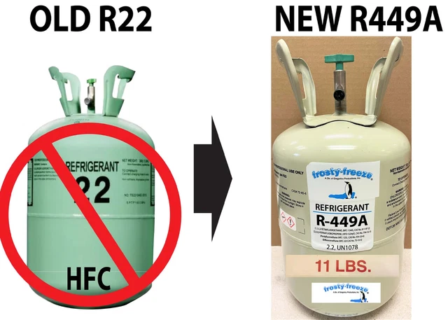 R449a (HFO) 11 Lbs. "NO-HFC's" ASHRAE Certified, EPA Approved Replacement