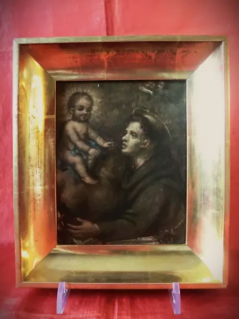 Olio su tavola “Sant’ Antonio con Gesù Bambino” Italia – sec.XVII / 1600