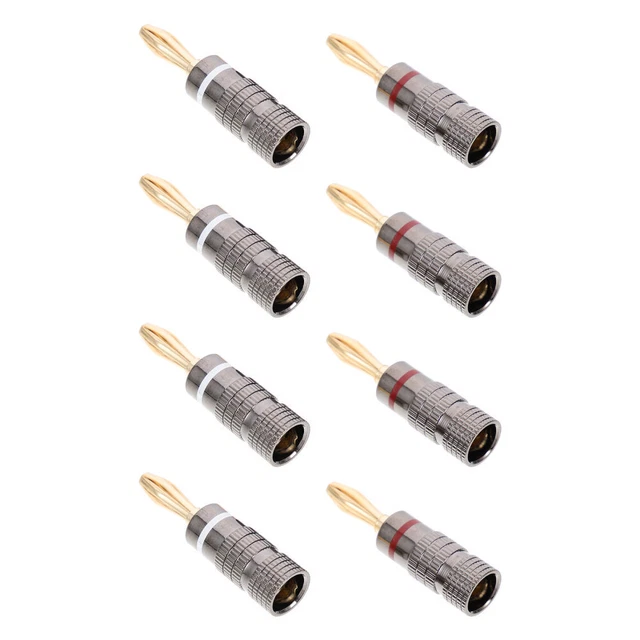 10 Pcs Speaker Wire Plug Subwoofer Amplifier Banana Connectors