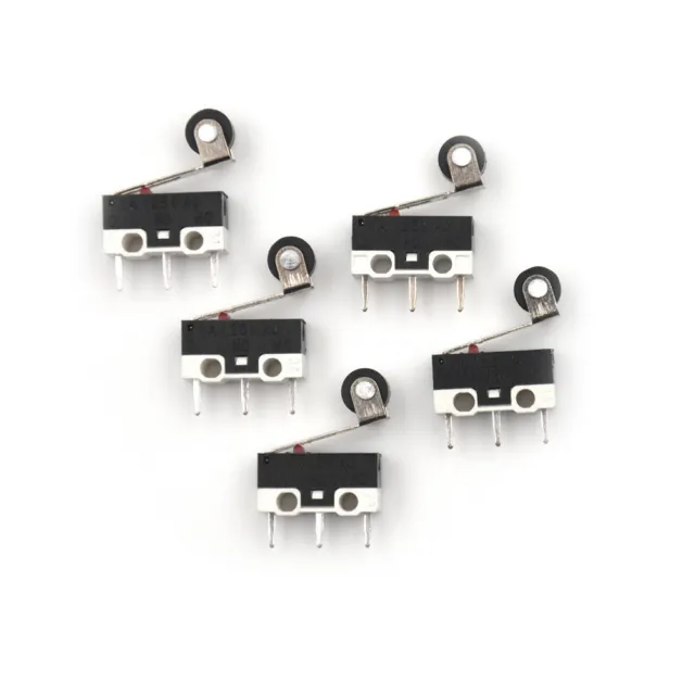 5x Ultra Mini Micro Switch Roller Lever Actuator Microswitch SPDT Sub Miniat-~F