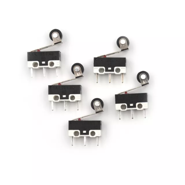 5x Ultra Mini Micro Switch Roller Lever Actuator Microswitch SPDT Sub Min.Q1