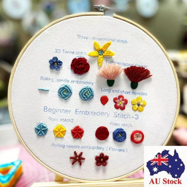 Embroidery Stitch Practice Kit Cross Stitch for Beginners Embroidery Needlework