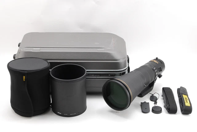 Nikon AF-S NIKKOR 600mm F/4E FL ED VR Lens With Trunk Case Free Ship #61