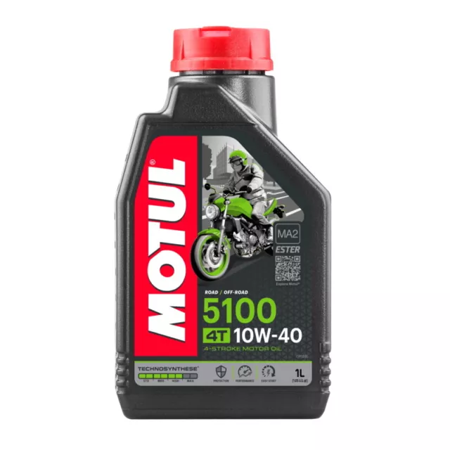 Olio Motore Moto Motul 5100 4T 10W-40 1LT Semisintetico Ester Core JASO MA2