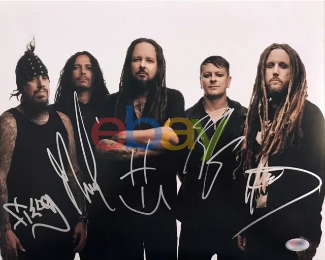 Korn Band Signed 8x10 Autographed Photo reprint