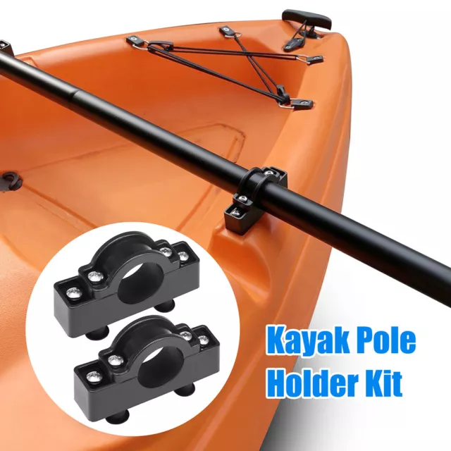 2PCS Kayak Trolling Motor Mount Holder Stabilizer Outrigger Float Bracket Clip