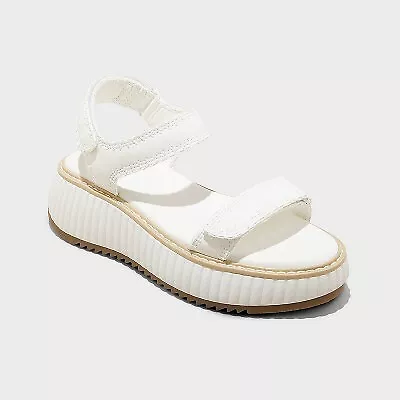 Women's Joey Platform Sport Sandals - Universal Thread White 7.5