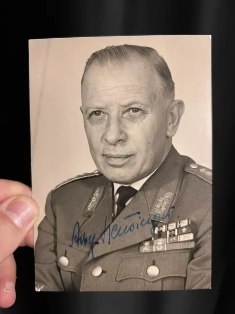 General Adolf Heusinger - German General Officer - World War 2 - Signed Photo